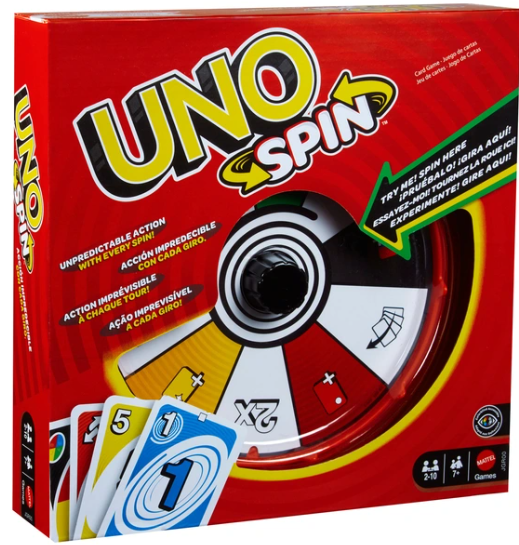 Abbildung des Spiels UNO: Spin
