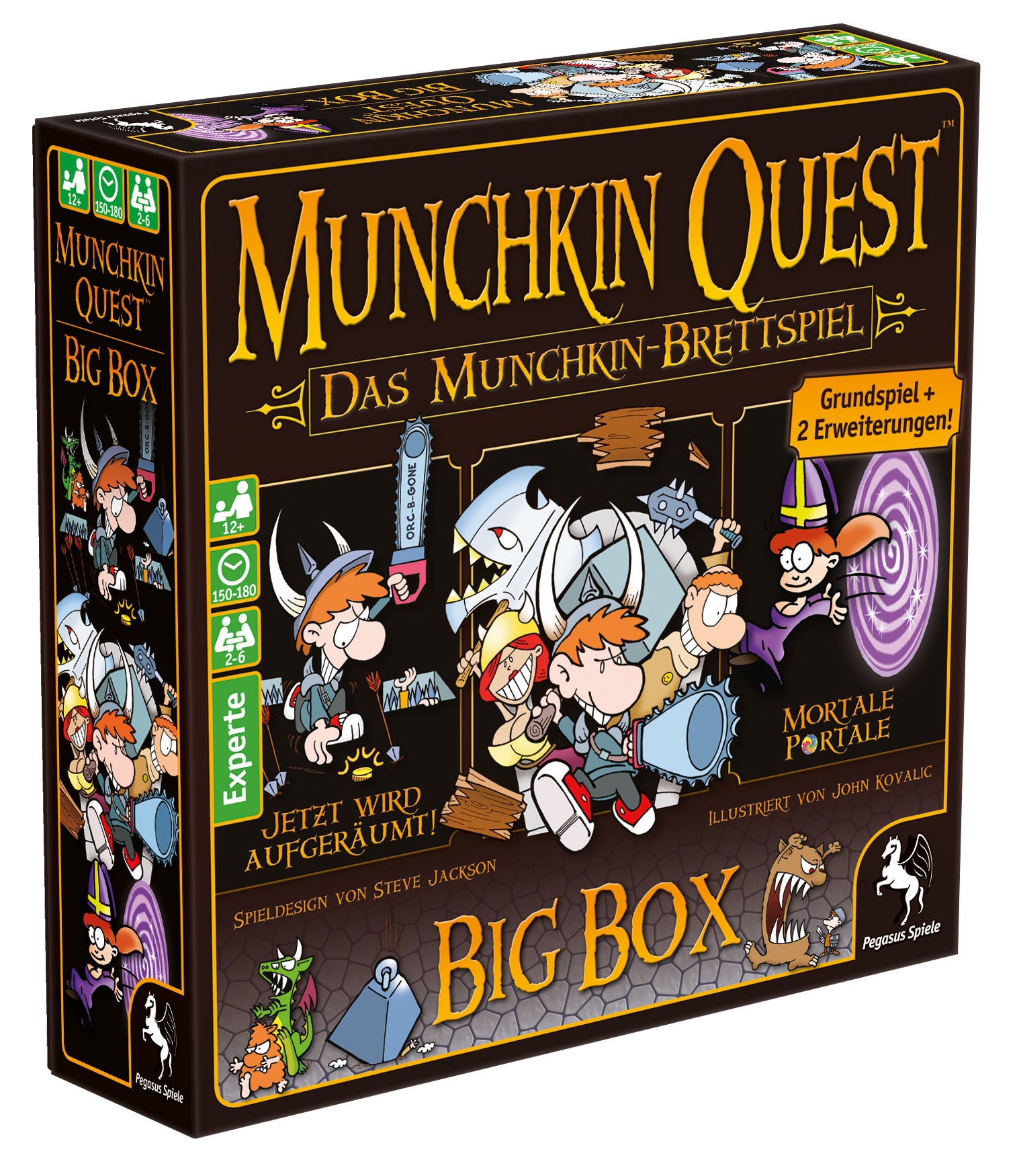 Abbildung des Spiels Munchkin Quest Big Box